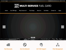 Tablet Screenshot of multiservicefuelcard.com